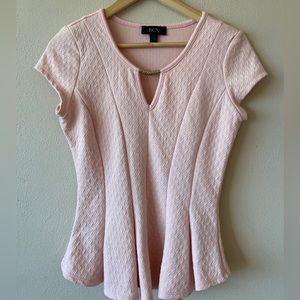 Pink Pleated Blouse